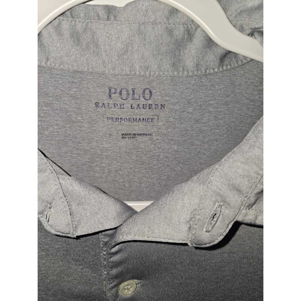 Polo Ralph Lauren Performance Polo Shirt Men XL Gray Golf Moisture Wicking - Picture 4 of 8